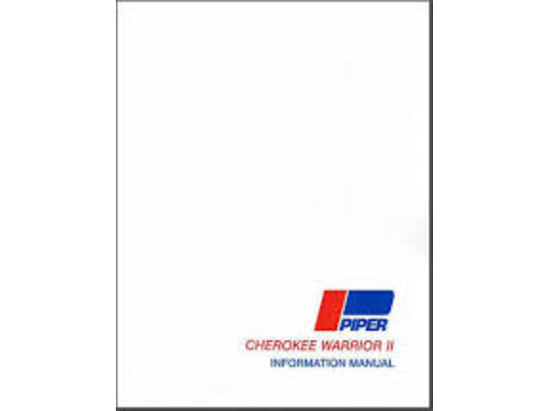 CAV-AIR, inc. Piper Cherokee Warrior II PA-28 161 Manual