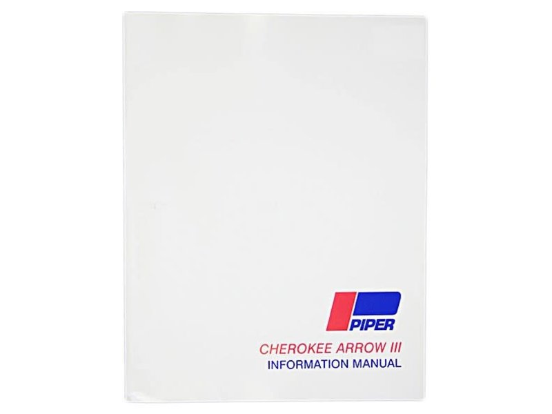 AIR PARTS OF LOCK HAVEN Piper Arrow III Information Manual *Outlet