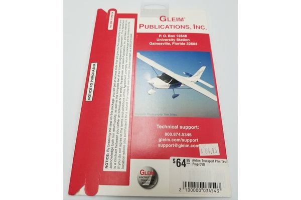 Gleim Publications, inc. Airline Transport Pilot Test Prep DVD *outlet