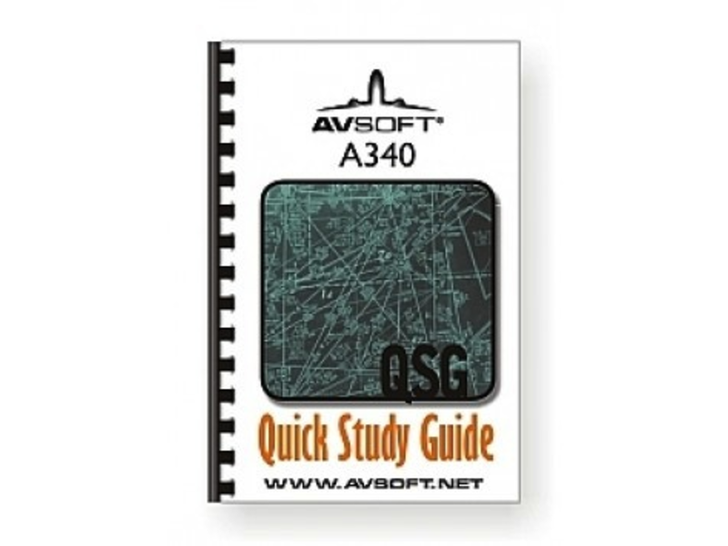 AVSOFT A340 Quick Study Guide *Outlet