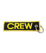 Mr. Pilot Aviation Shop Keychain: Crew Embroidered Black & Gold