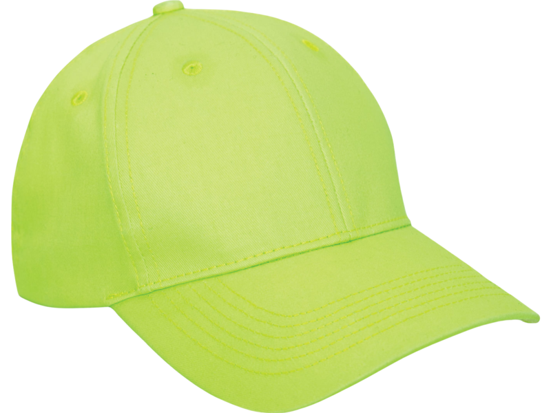 Cap: Safety Green Low Profile Black Hat