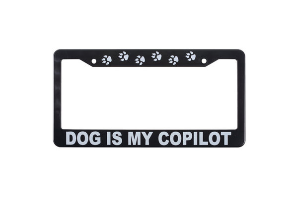 License Plate: Dog Is Copilot