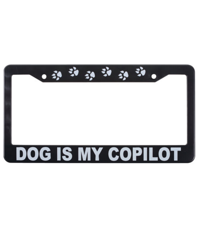 License Plate: Dog Is Copilot