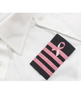Epaulettes: Black, Pink, 4 Bar