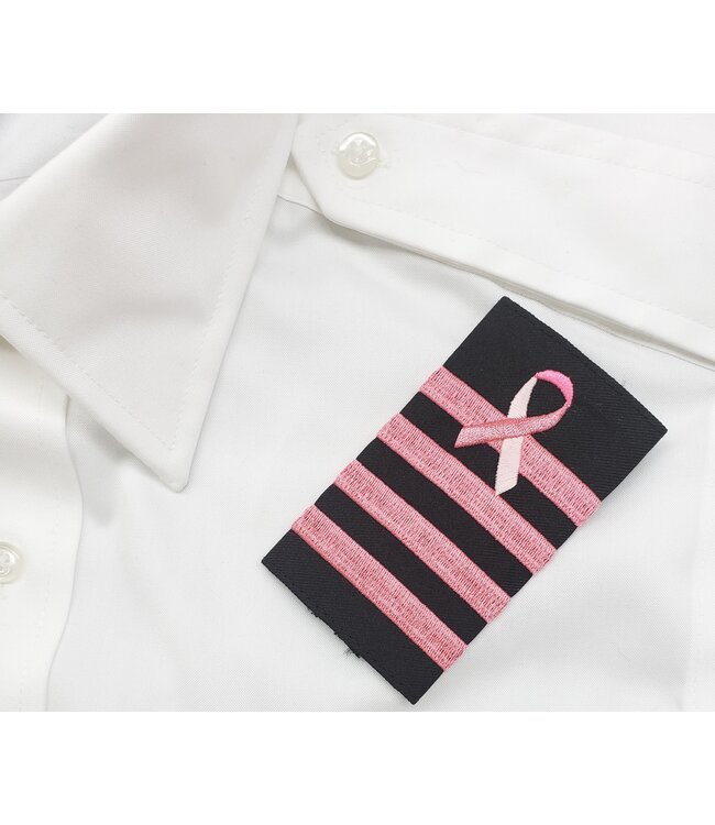 Epaulettes: Black, Pink, 4 Bar
