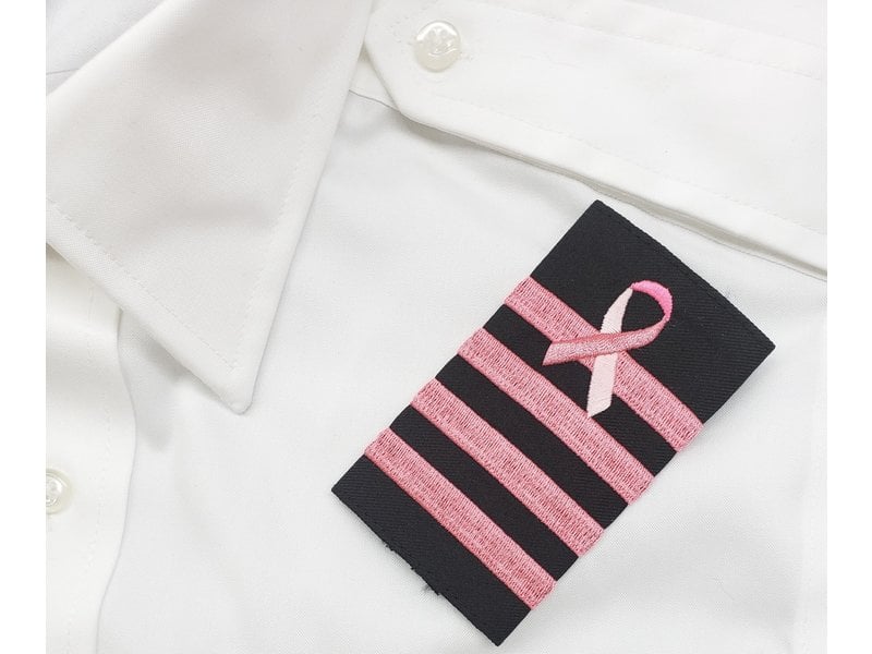 Epaulettes: Black, Pink, 4 Bar