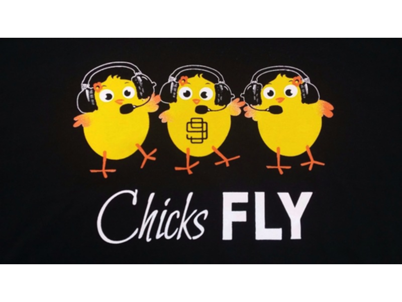 Chicks Fly T-Shirt Small