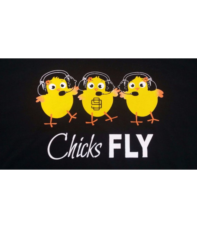 Chicks Fly T-Shirt Medium