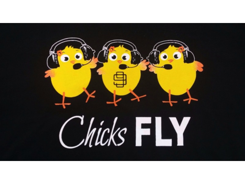 Chicks Fly T-Shirt Large