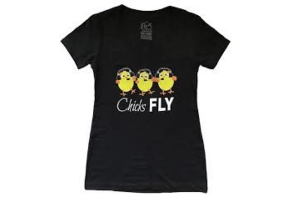 Chicks Fly T-Shirt Medium