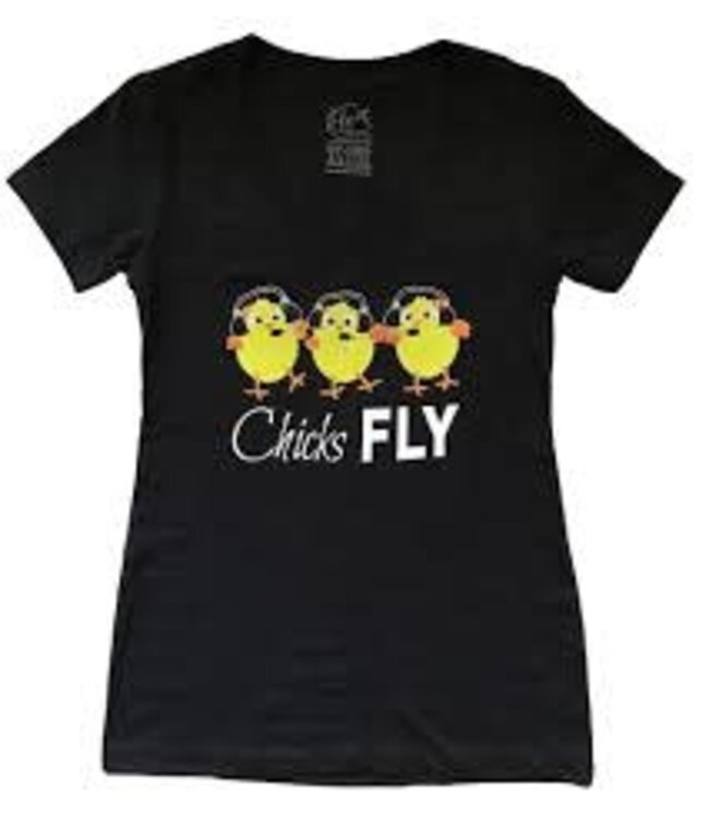 Chicks Fly T-Shirt Medium
