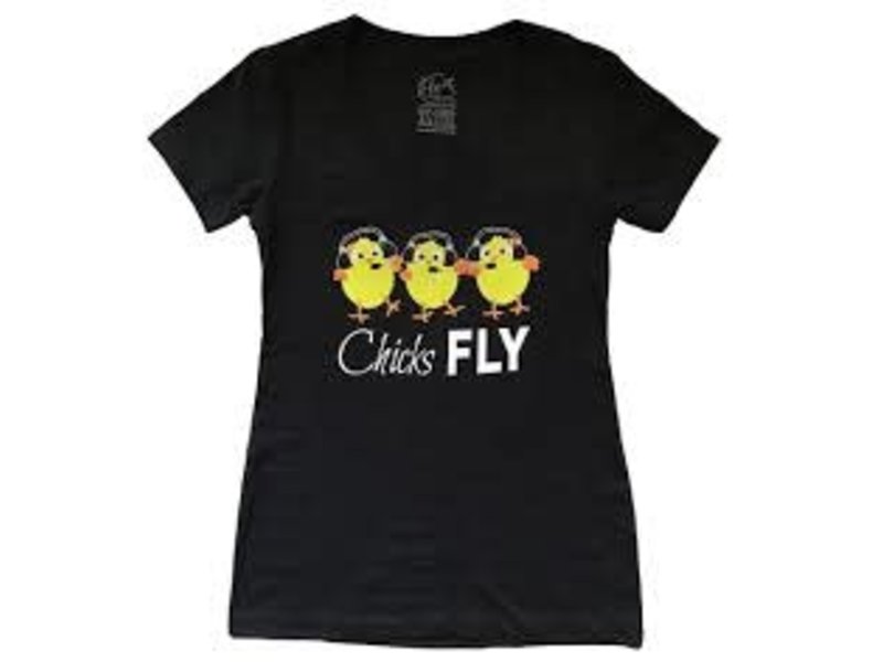 Chicks Fly T-Shirt Medium