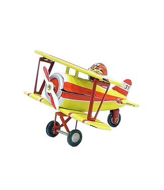 Tin Biplane Ornament