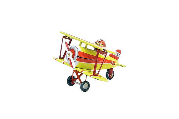 Tin Biplane Ornament