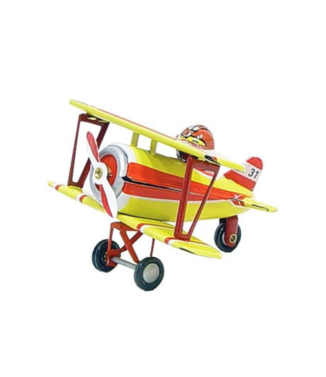 Tin Biplane Ornament