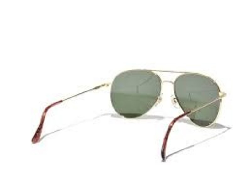 AO Eyewear, Inc. AO: General Gold Frame, Wire Spatula, Green Lens, 58