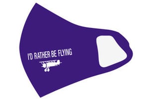 Mask: I'd Rather Be Flying (Blue)