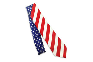 Tie: USA Flag, RWB Planes