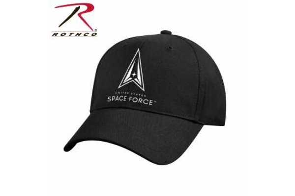 Cap: Space Force Logo Low Profile Black Hat