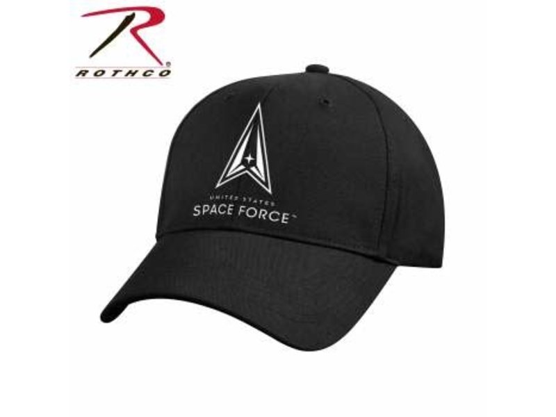 Cap: Space Force Logo Low Profile Black Hat