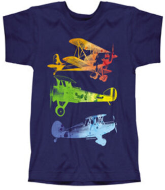 T-Shirt: Watercolor Planes Youth