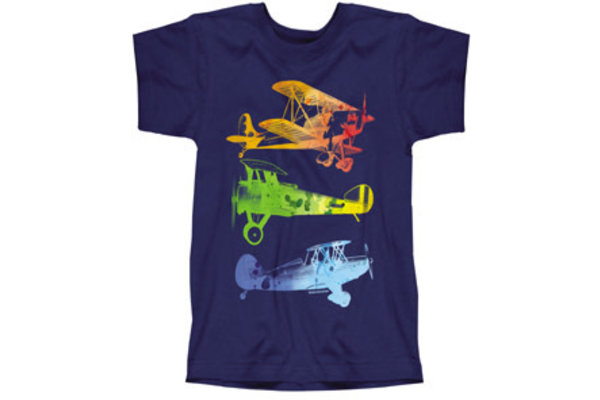 T-Shirt: Watercolor Planes Youth