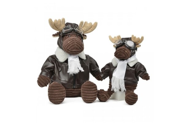 Pilot Moose in Uniform 12"