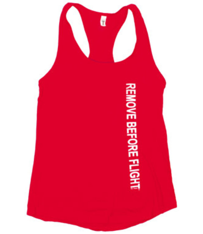 Remove Before Flight Racer Back Ladies