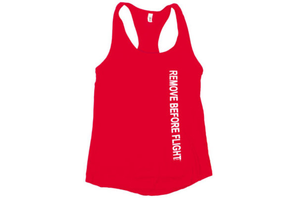 Remove Before Flight Racer Back Ladies