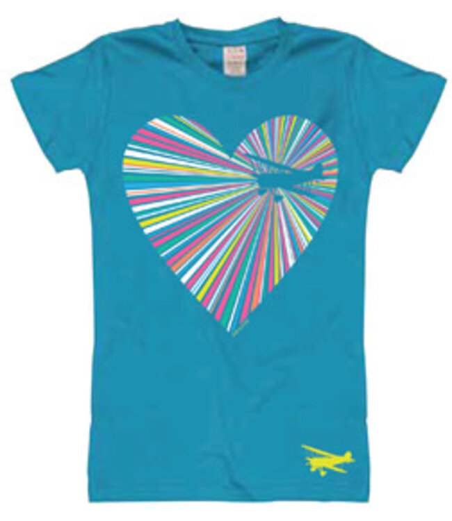 T-Shirt: Heartshine Airplane