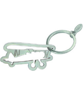 Keychain: Metal Airplane Shape