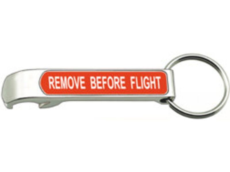 Keychain: Remove Before Flight Bottle Opener