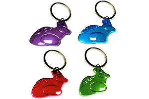 Keychain: Chubby Metallic Airplane