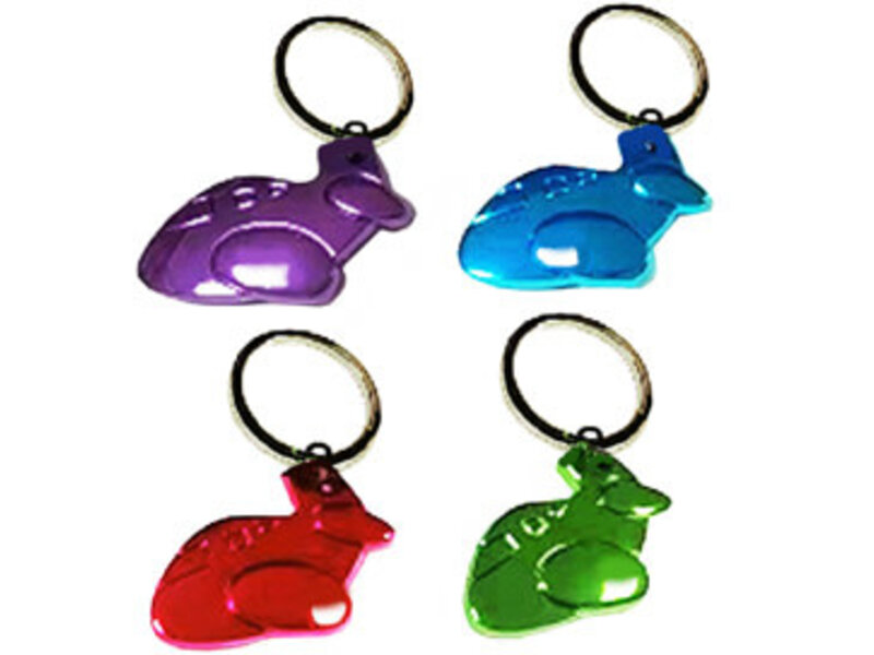 Keychain: Chubby Metallic Airplane