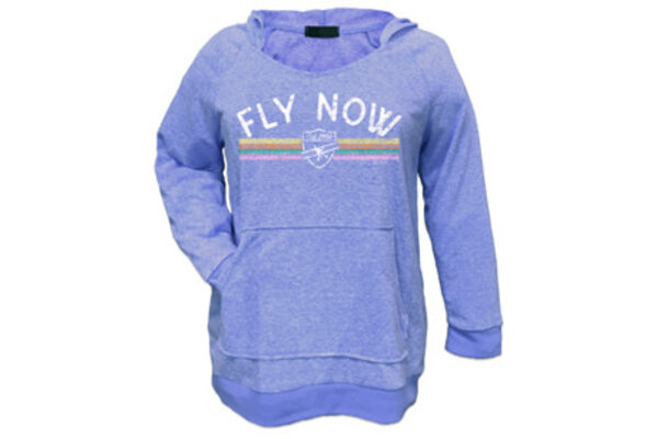 Hoodie: Fly Now Periwinkle