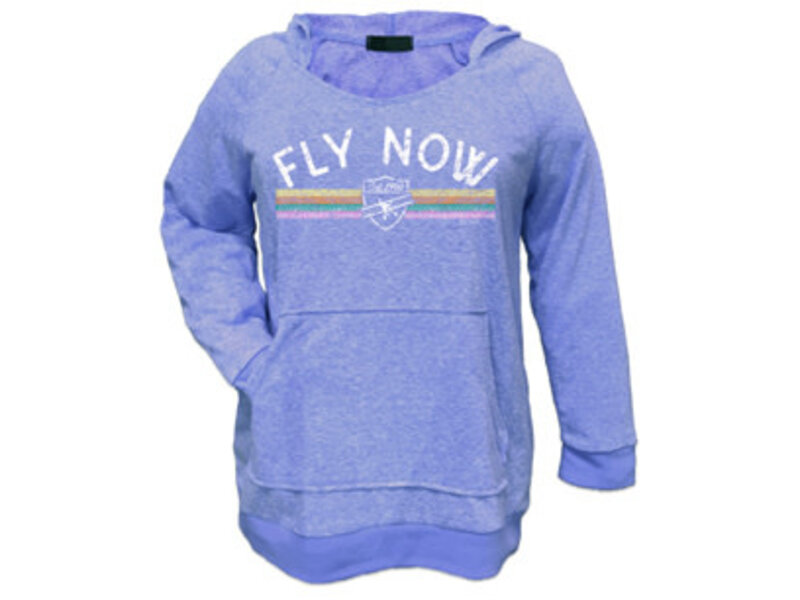 Hoodie: Fly Now Periwinkle