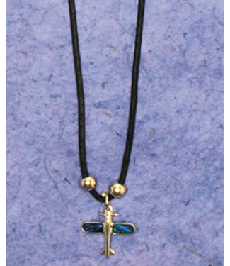 Necklace Airplane Paua Shell