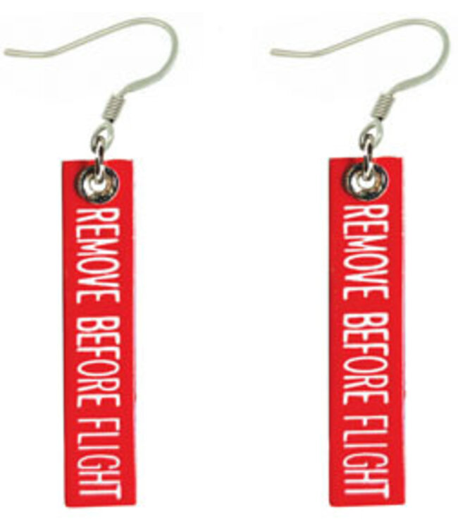 Earrings: Remove Before Flight