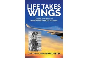 Book: Life Takes Wings, Captain Lynn Rippelmeyer, 1st Female 747 Pilot, Signed!