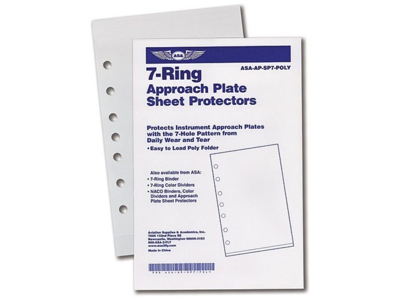7-Ring Approach Plate Sheet Protector (Easy Load)