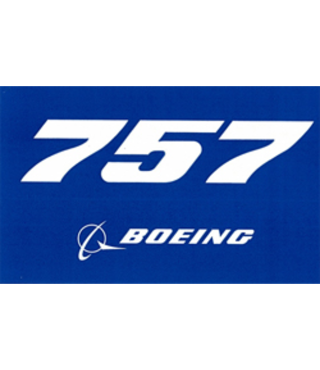 Sticker: 757 Blue