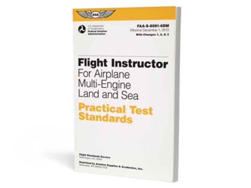 ASA PTS - Flight Instructor Multi-Engine Land and Sea