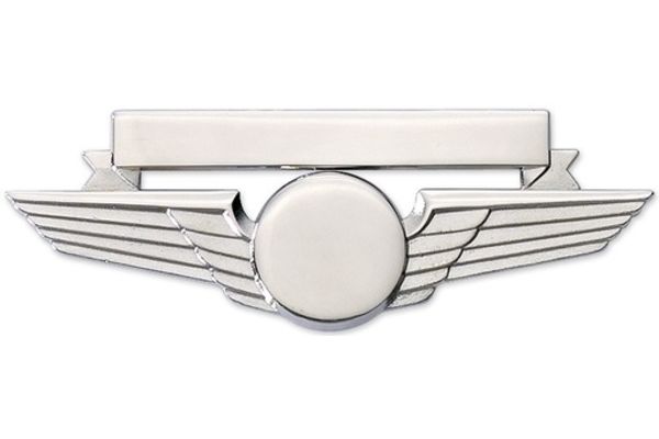 Pin: Wing w/ Nametag Silver