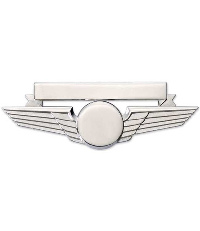 Pin: Wing w/ Nametag Silver