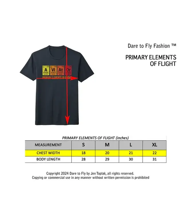 T Shirt: Primary Elements of Flight