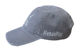 Hat: DTF One of the 8% Female Pilot