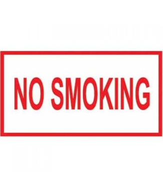 PLACARD: No Smoking "Red Letter