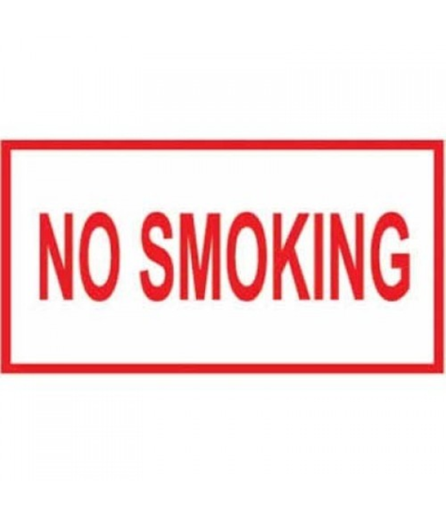 PLACARD: No Smoking "Red Letter