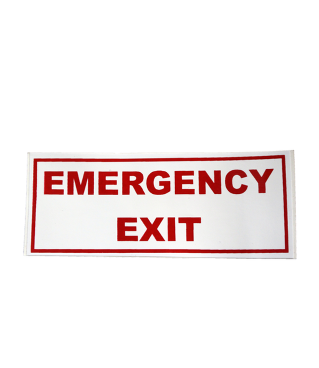 Emergency Exit Placard Decal
